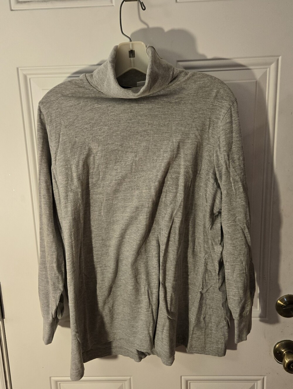 Vintage Only Necessities 90% Cotton Turtleneck Grey Gray Size Large